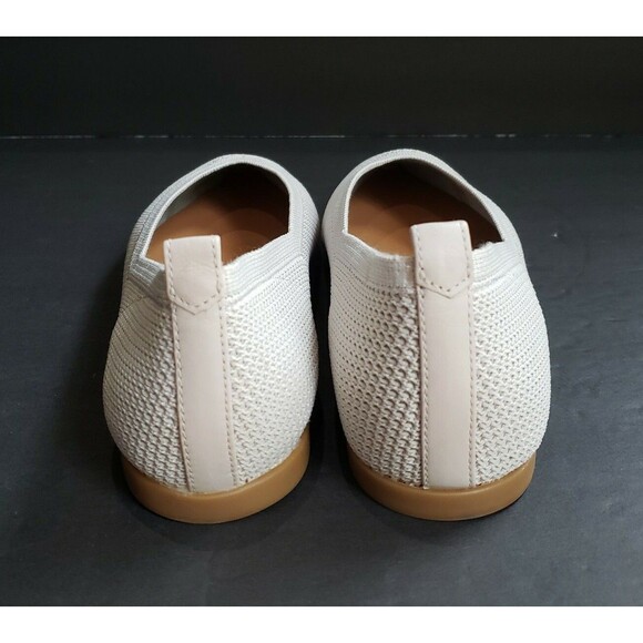 Everlane 40 Hour ReKnit Ballet Flats Womens Size 11 Light Stone Knit Pointed Toe - Picture 6 of 10